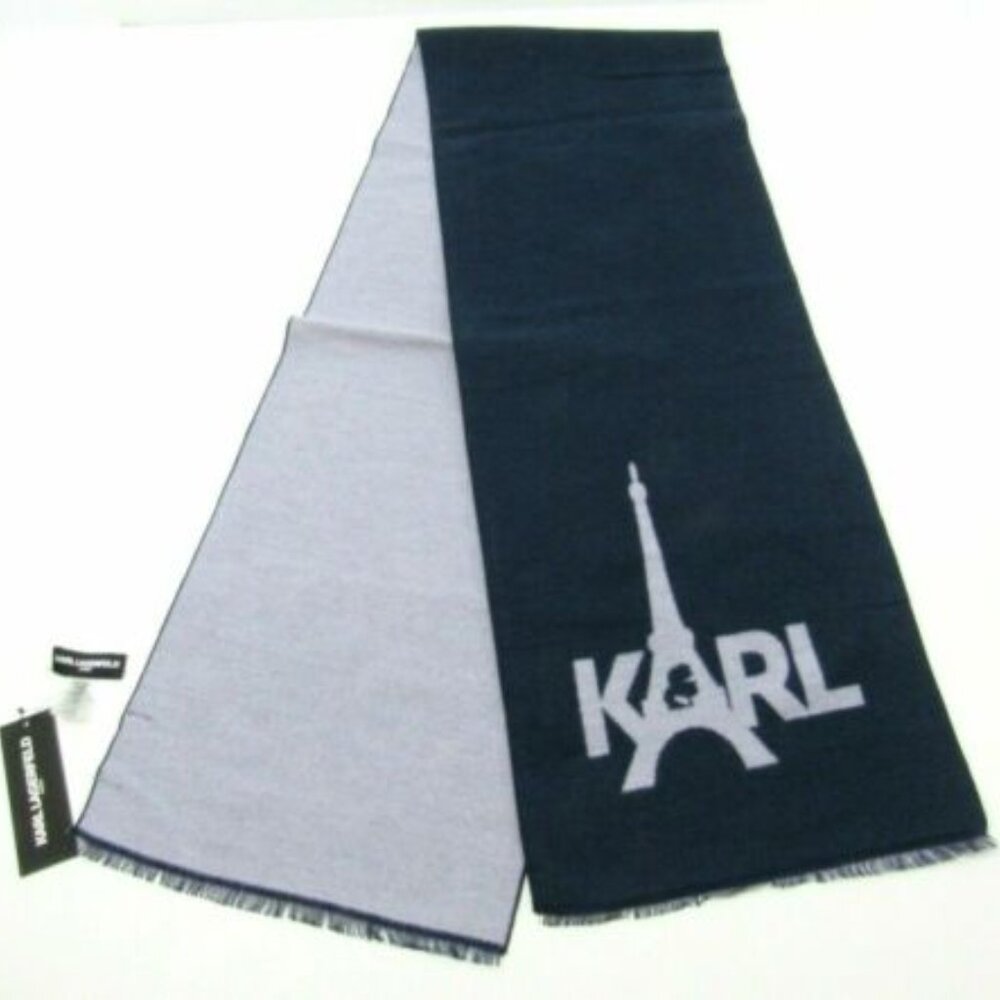NWT Karl Lagerfeld Black Scarf Shawl
